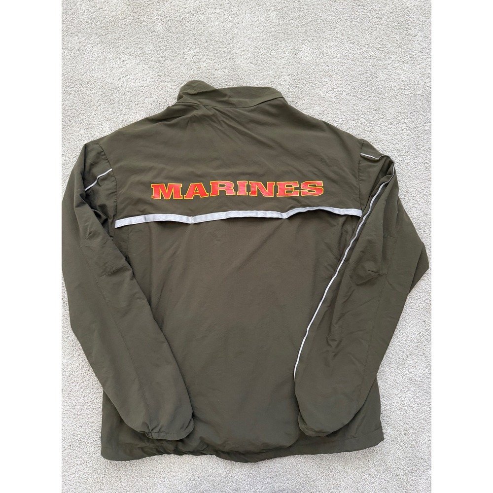 SND Manufacturing US Marines PT Jacket Mens Small Olive Drab Windbreaker